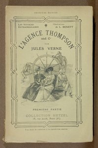 Couverture du livre de The Thompson Travel Agency par Jules Verne (1828-1905)